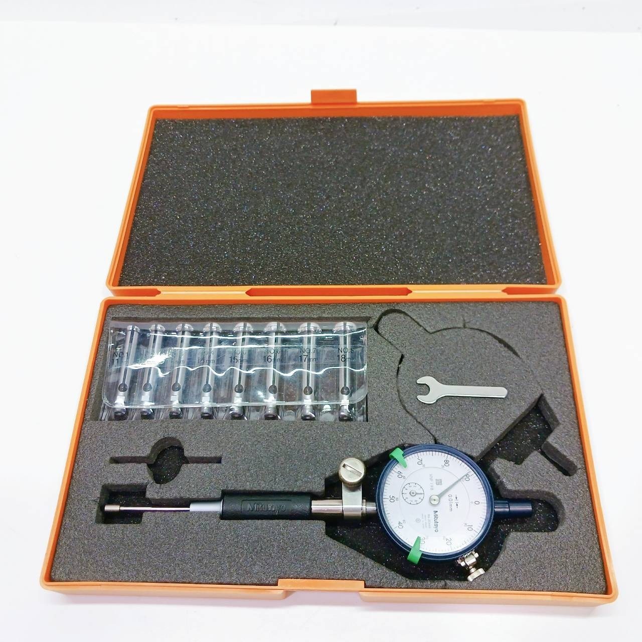 Mitutoyo Small Bore Cylinder Gauge CG-18A 10-18mm w/ Dial gage Japan BE141