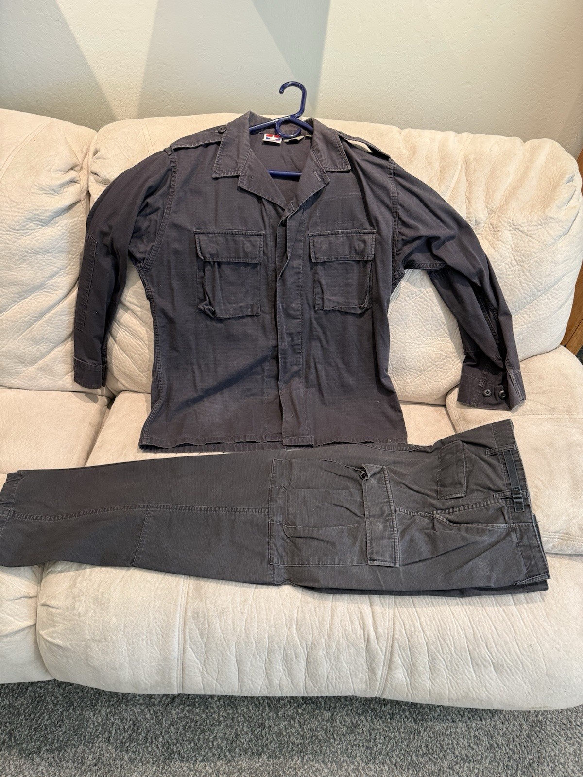 Propper Tactical Uniform Set Mens Medium Regular Black Pants Shirt Duty Worn