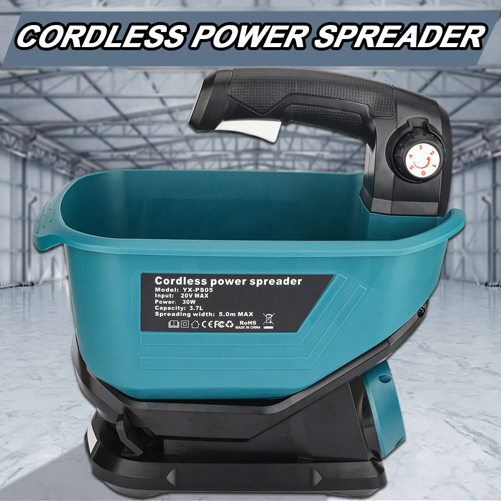 Salt Spreader for Makita 18v Battery Handheld Fertilizer Spreader for Lawns Tool