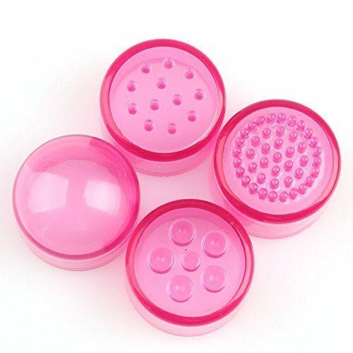 Pink Mini Vibrator Pocket Rocket Portable Small Massage Body Tool 4 Head