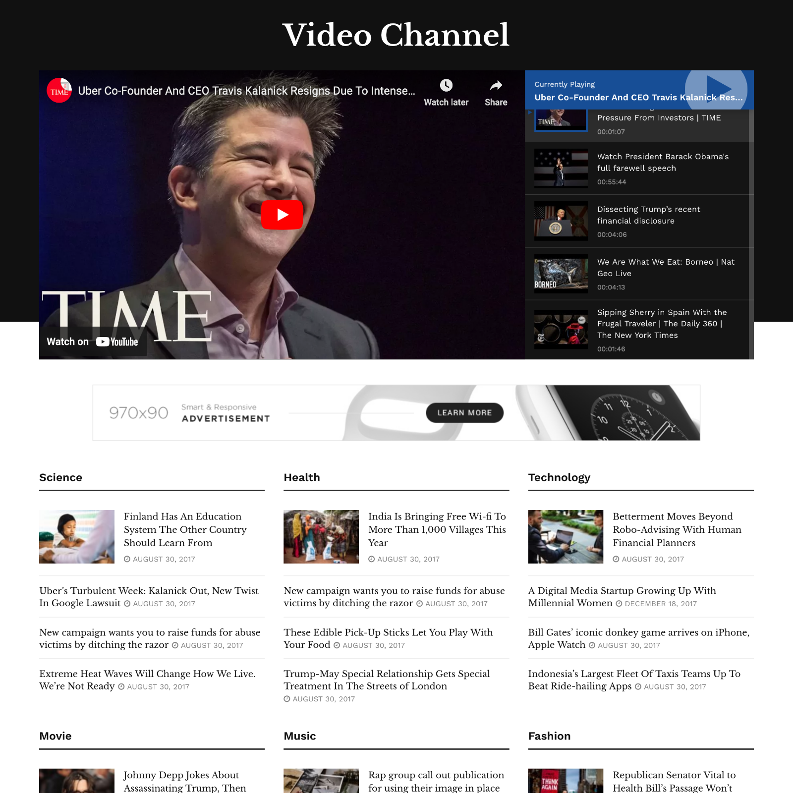 Newspaper Website Design with Free 5GB VPS Web Hosting