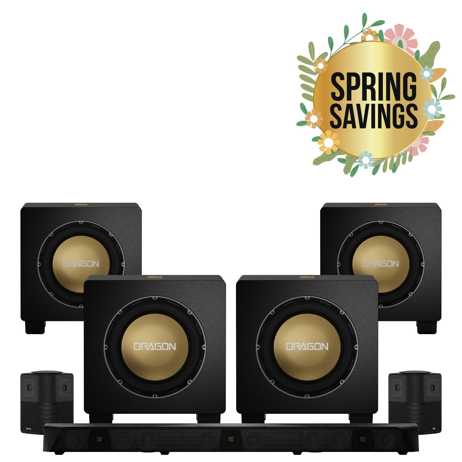 Nakamichi Dragon 11.4.6 with Quad 12" Subwoofers, Dolby Atmos and DTS:X Pro.