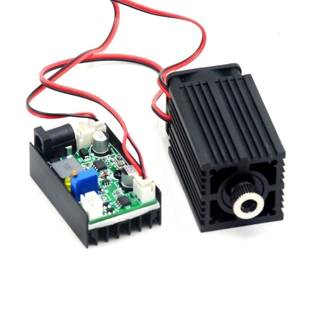 Infrared 808nm 500mW Focusable Dot IR Laser Diode Module 12V w/ TTL Driver Fan