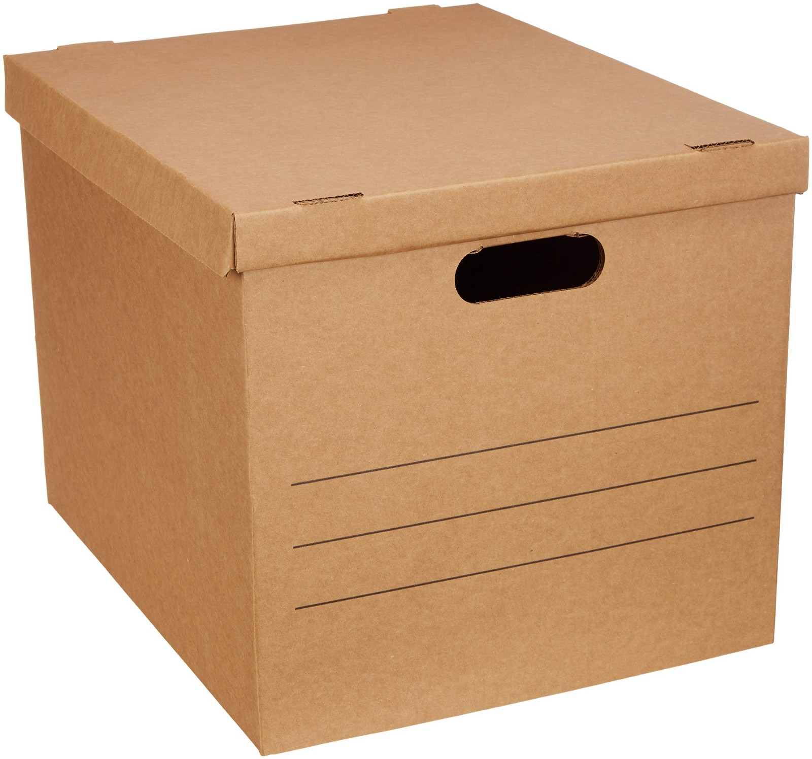 Retailer Basics Moving And Storage Boxes Handles And Lift-Off Lids Medium 19 X