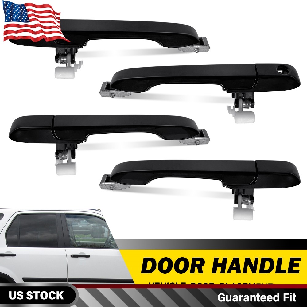 4PCS Exterior Door Handle Assembly For 2002-2006 Honda CRV Front Rear Left Right