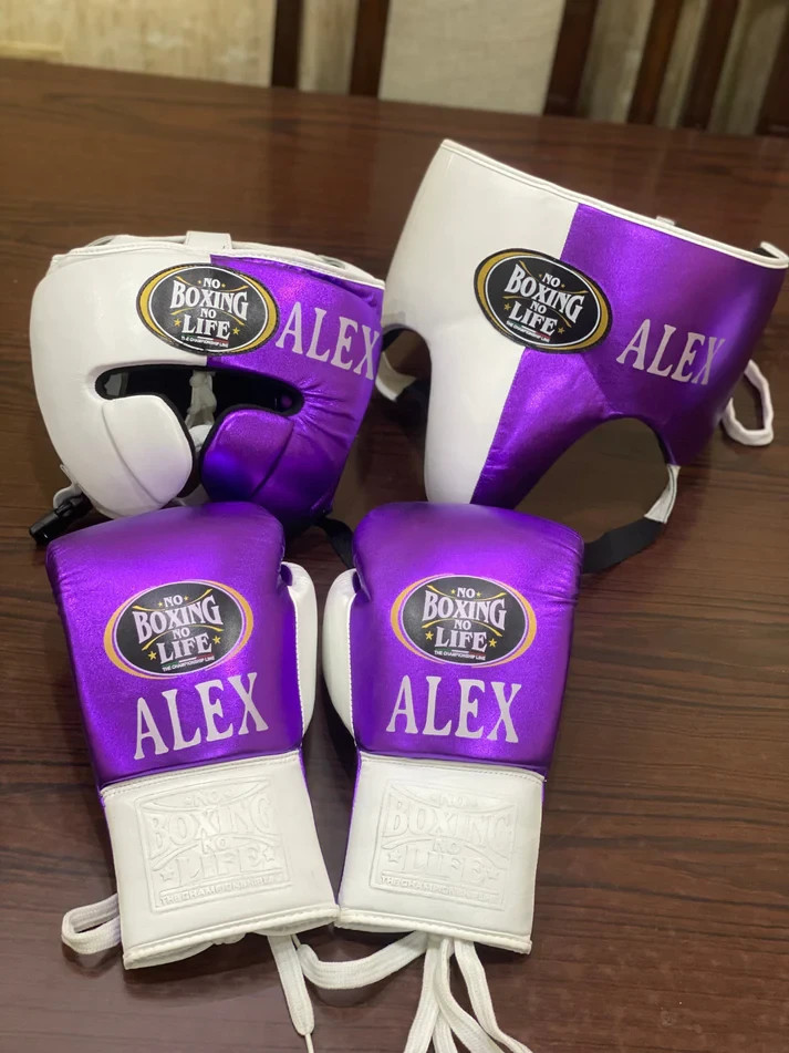 Sparring Set | Real Cowhide | Gloves + Headgear + Guard