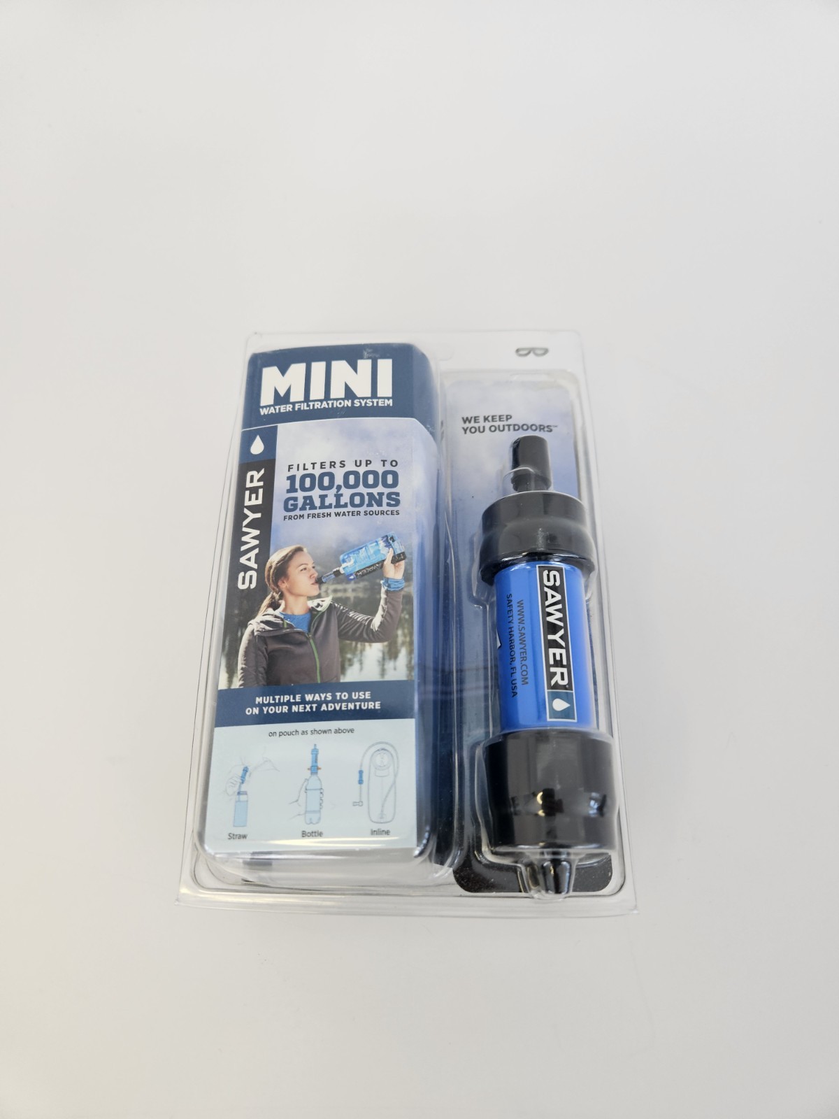 Sawyer MINI Water Filtration System - Filters Up To 100,000 Gallons, SP128