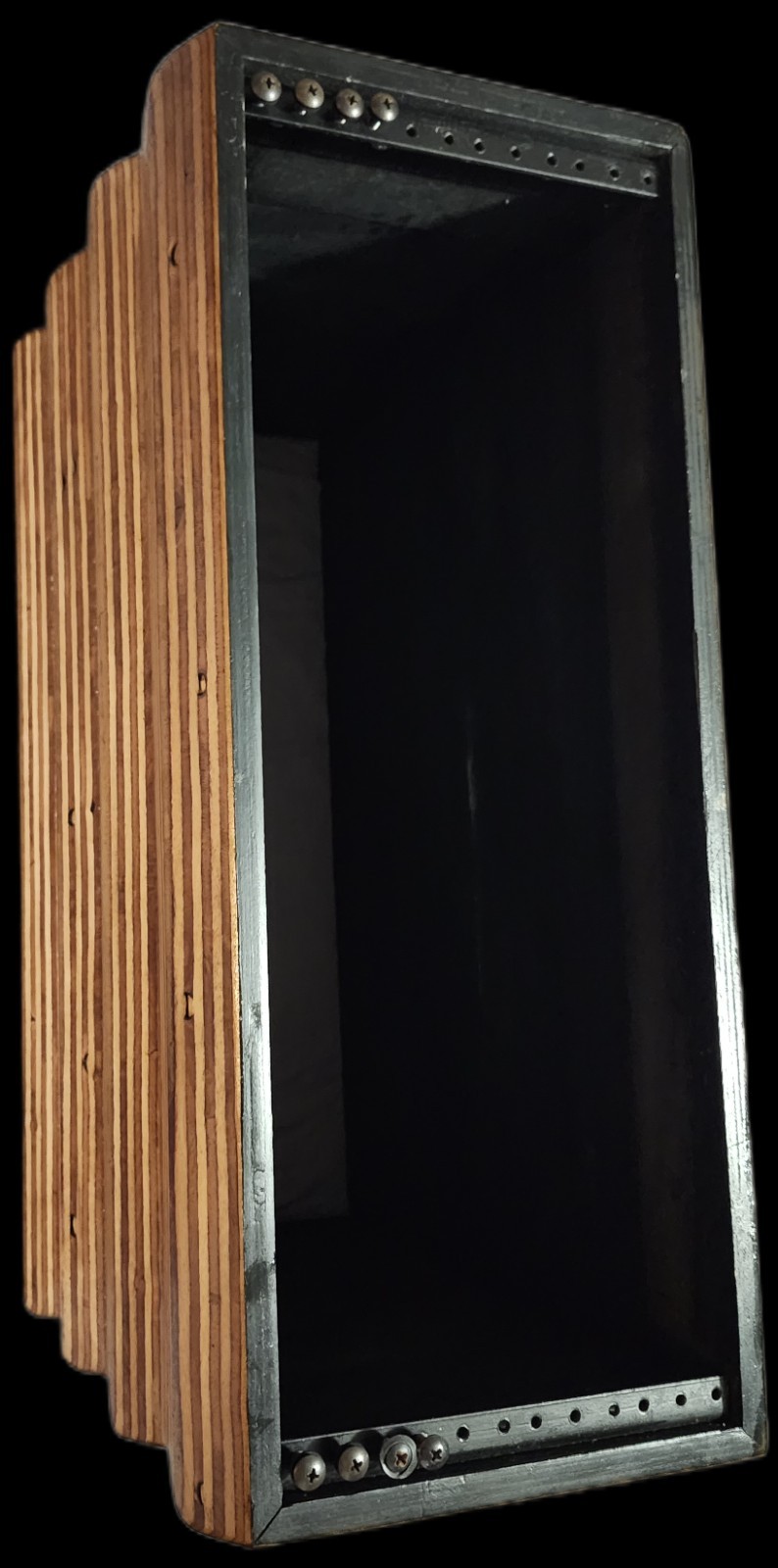 Custom Handmade 4U Wood Desktop Studio Rack.