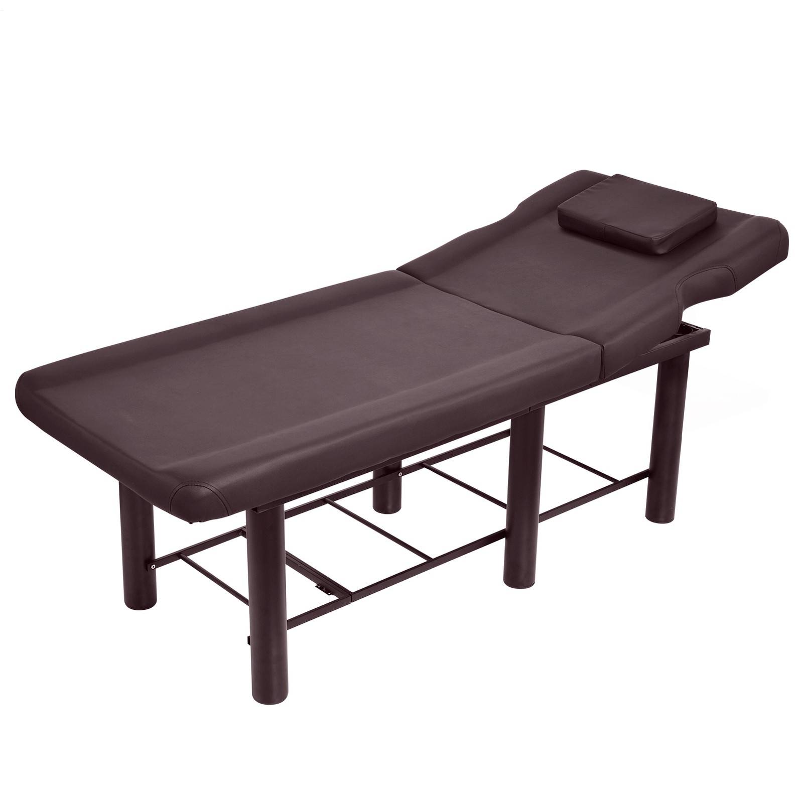 Portable Physical Therapy Massage Table - Stretching Treatment - Brown