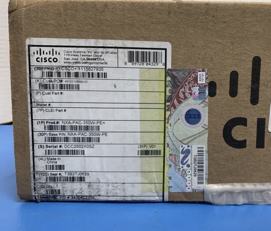 Cisco NXA-PAC-350W-PE Nexus AC PSU Port Side Exhaust for Catalyst Switch