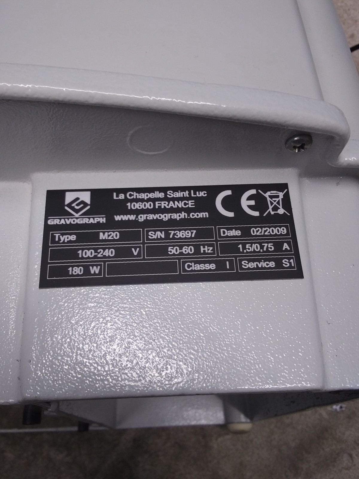 Gravotech M20 Desktop Rotary Engraving Machine Corso FOR PARTS OR REPAIR