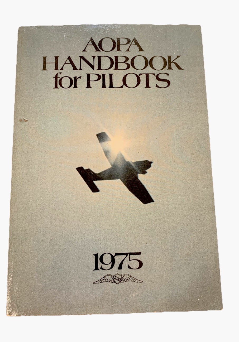 AOPA Handbook For Pilots 1975 Paperback Aviation Flying Instruction Manual