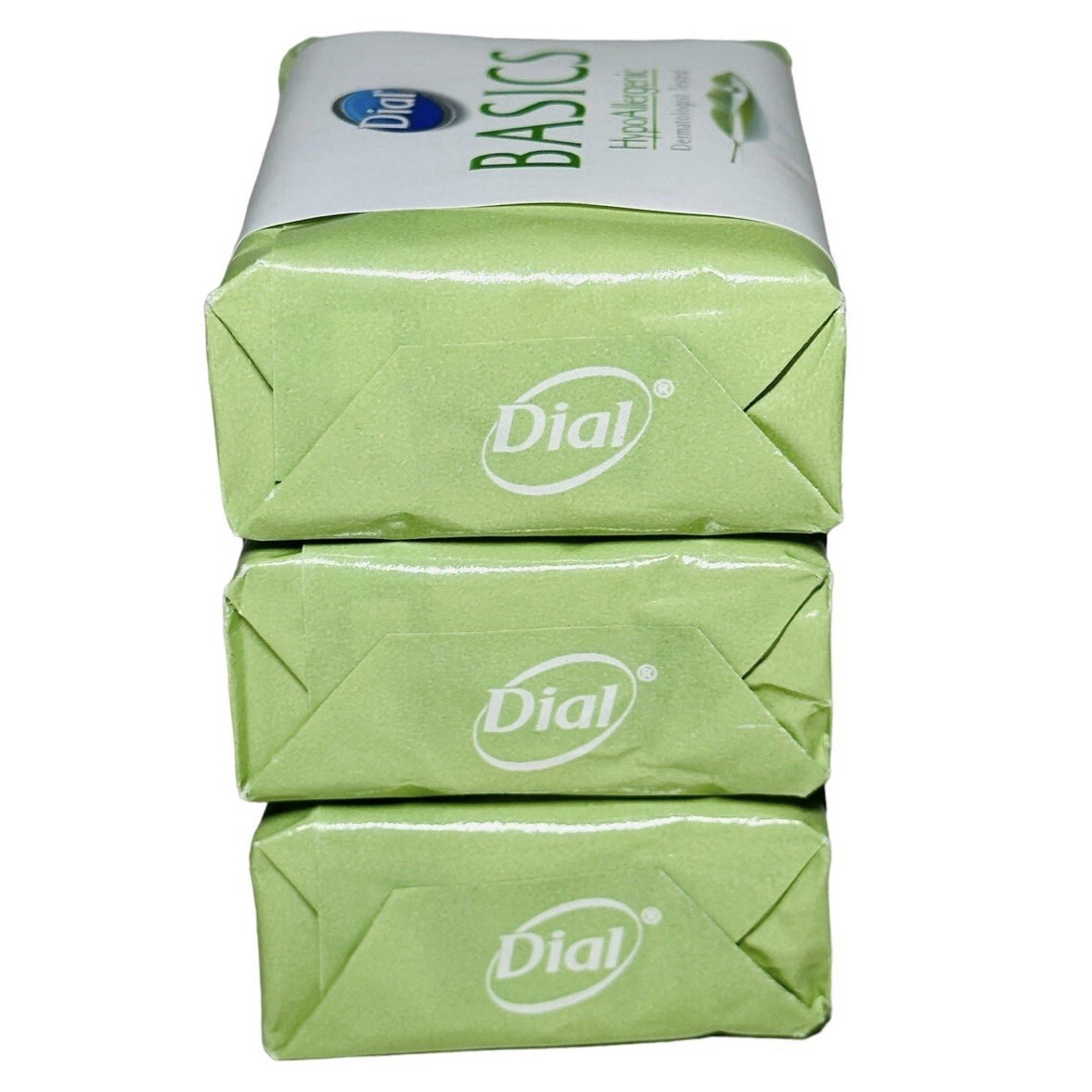 Dial Basics Hypoallergenic Bar Soap, 3.2 oz, 3 Pack, NEW