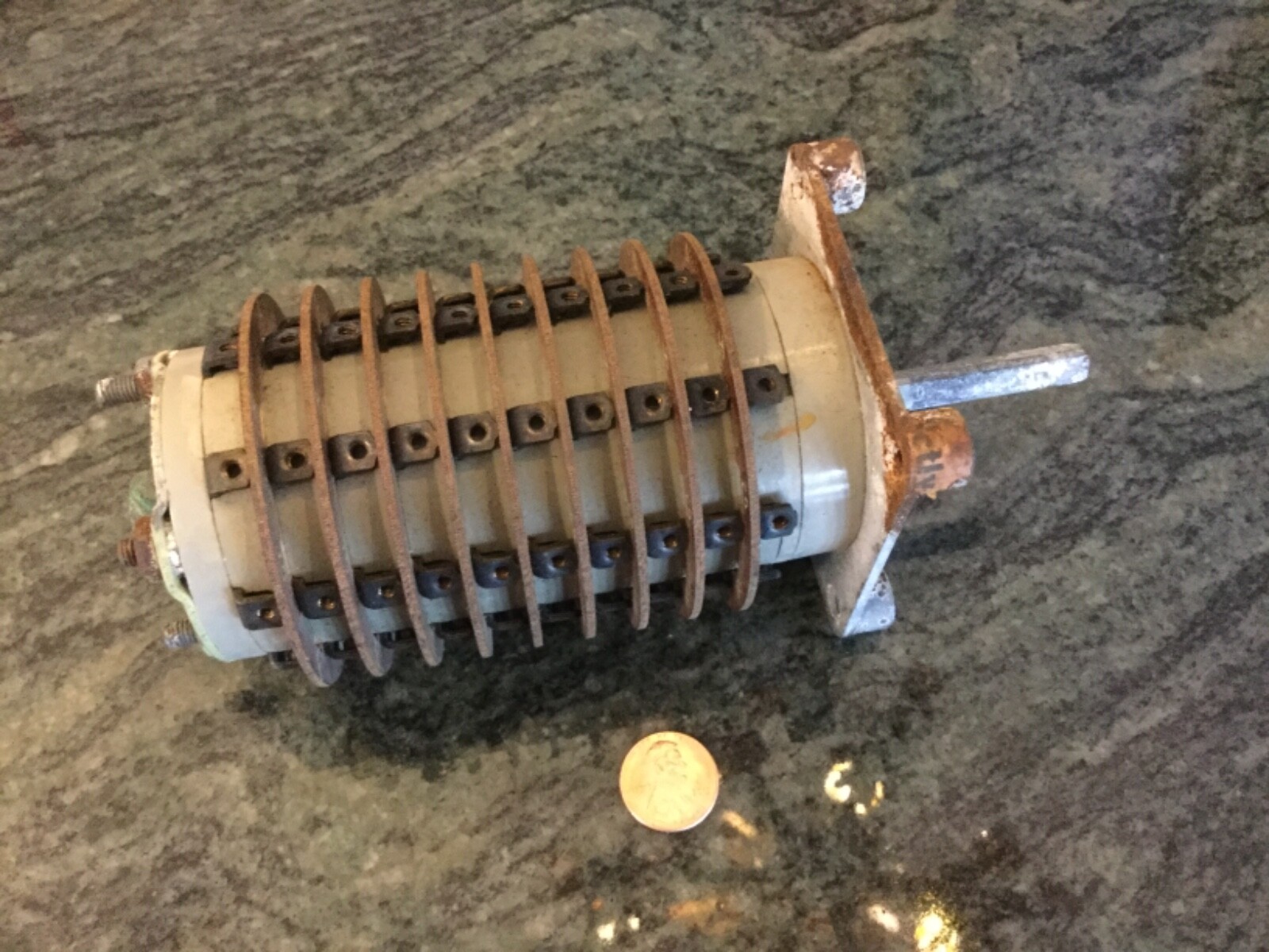 80 pole rotary switch used military A through H 10 pole electric generator