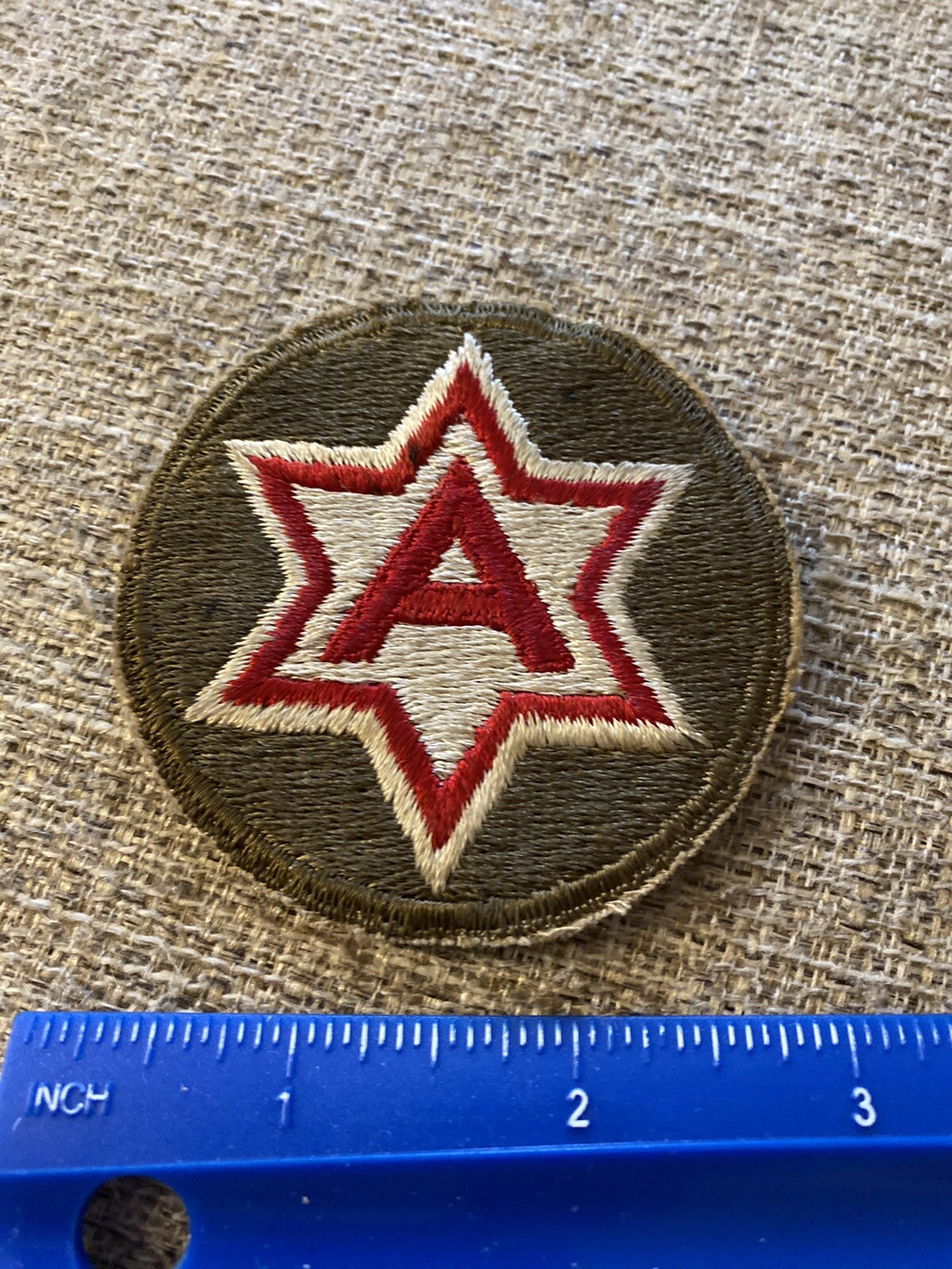 US Army 6th Army A Patch INV8315