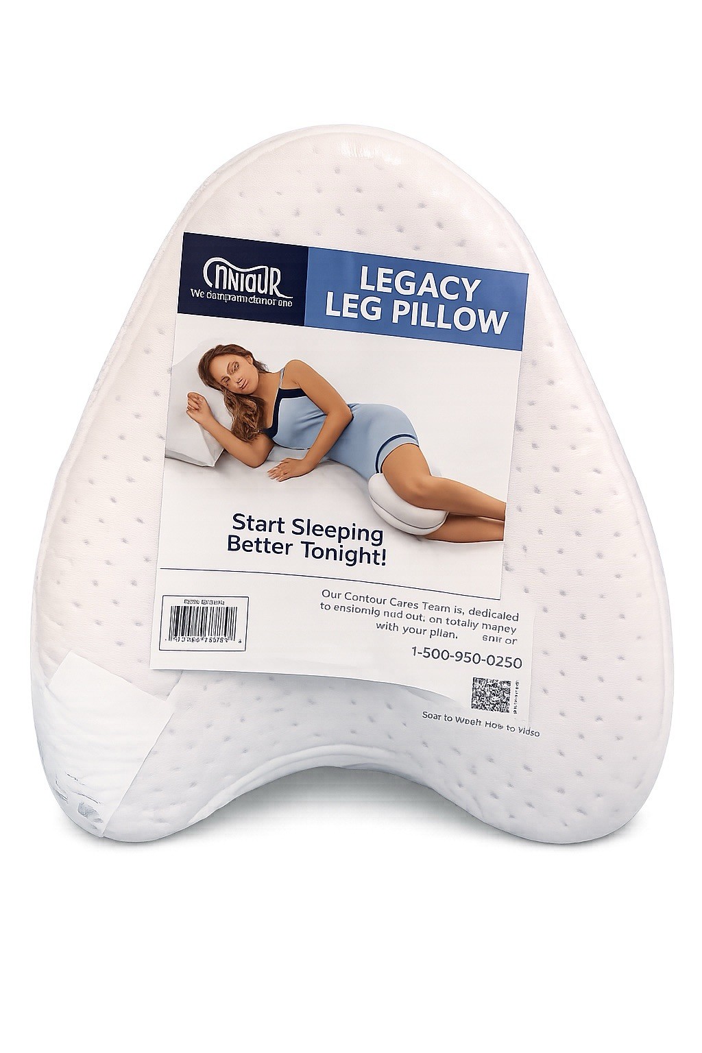 Contour Legacy Leg & Knee Foam Support Pillow for Side Sleepers