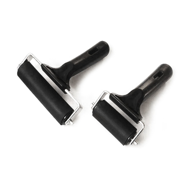 Quality Rubber Rollers,Set of 2 for Wallpaper, Block Printing Stamps, 6cm+10cm