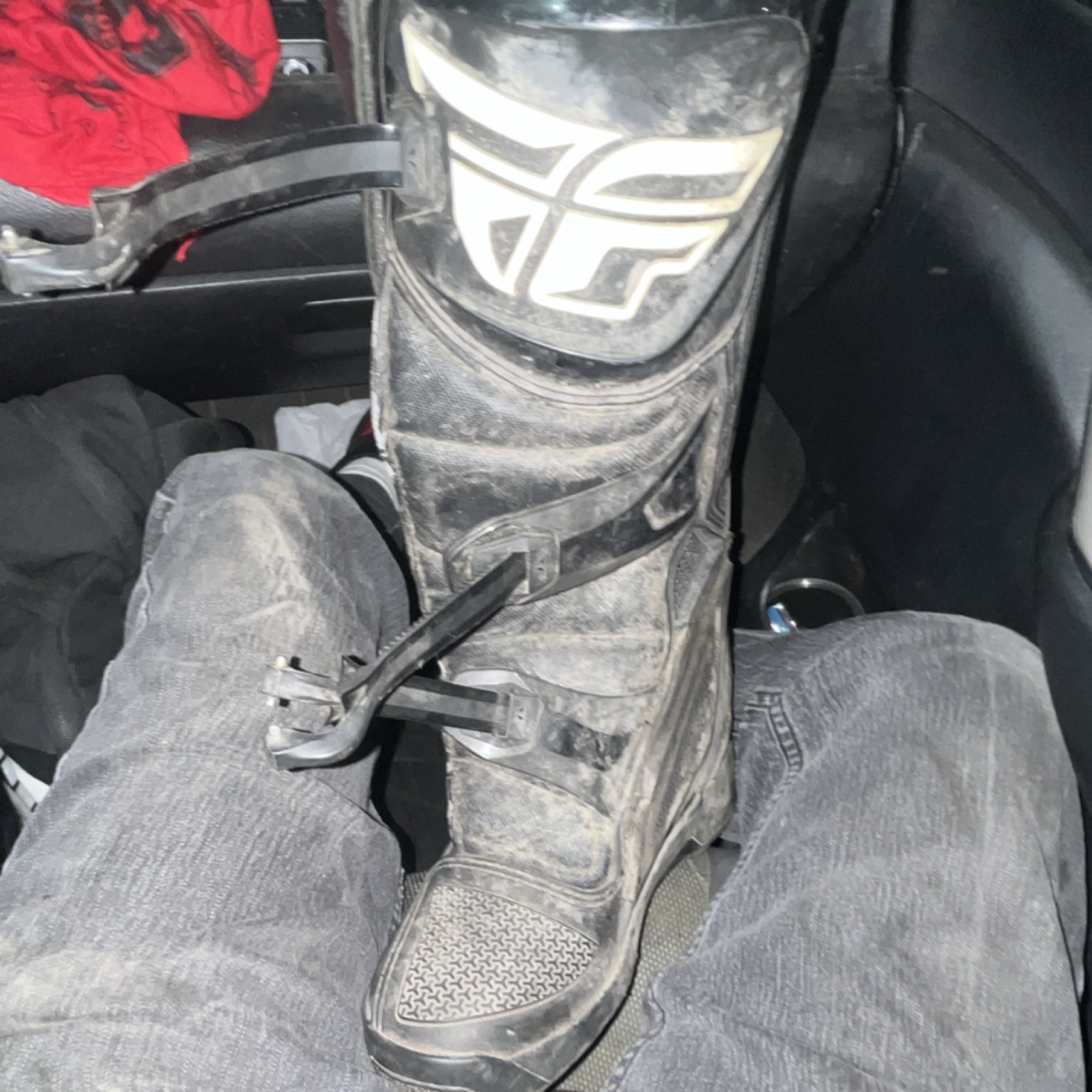 Fly Racing Maverik Motocross Boots Mens Size 7 Black CE Off Road Dirt Bike ATV