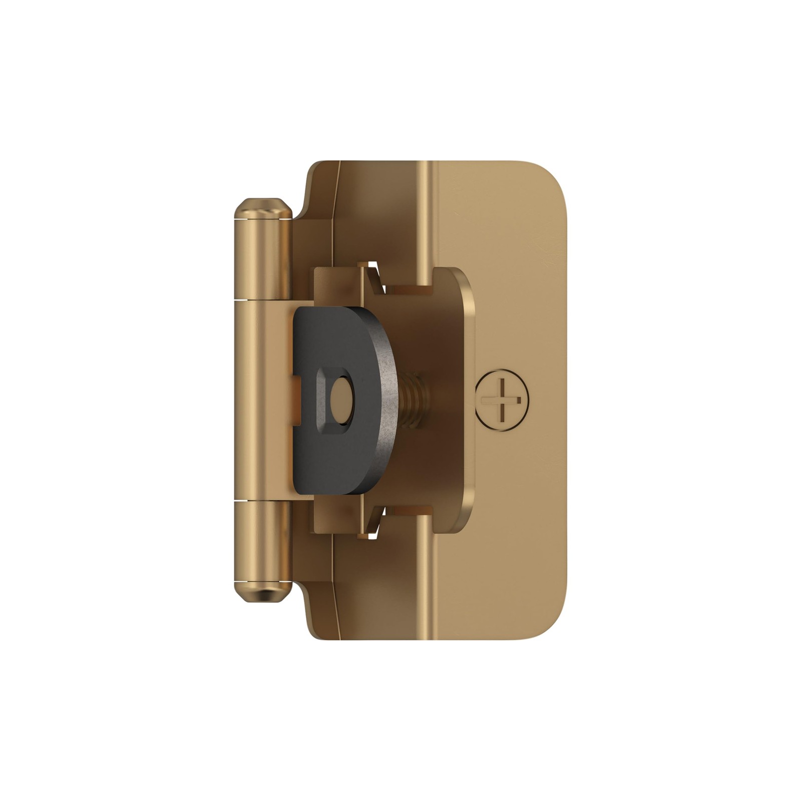 Cabinet Hinge 1/2 Overlay Demountable Champagne Bronze Amerock BPR8704CZ Pair