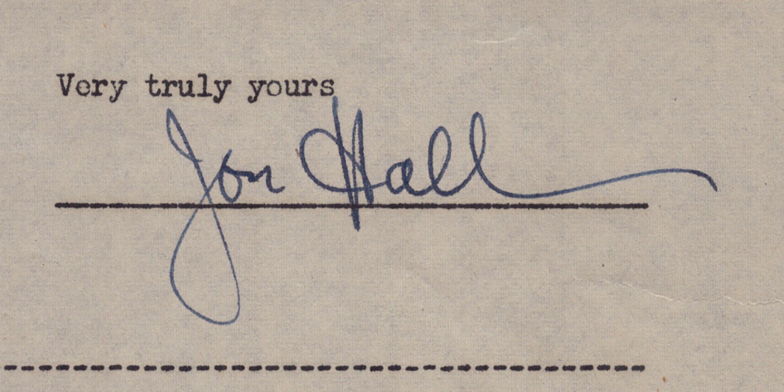JON HALL - DOCUMENT DOUBLE SIGNED
