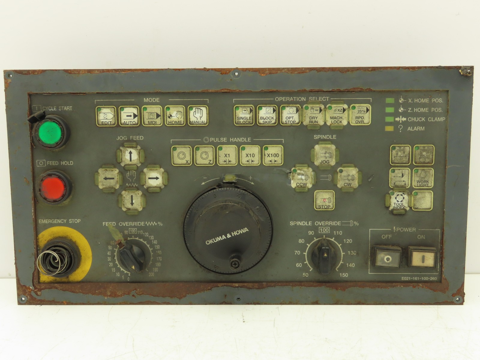 Fanuc Okuma E021-161-100-260 HMI Operator Control Panel Assembly *See Photos