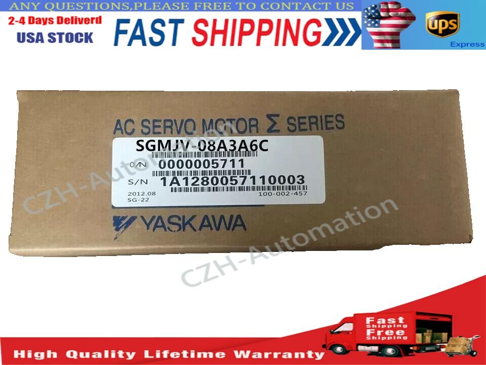 SGMJV-08A3A6C New Yaskawa Servo Motor New IN STOK ship by UPS