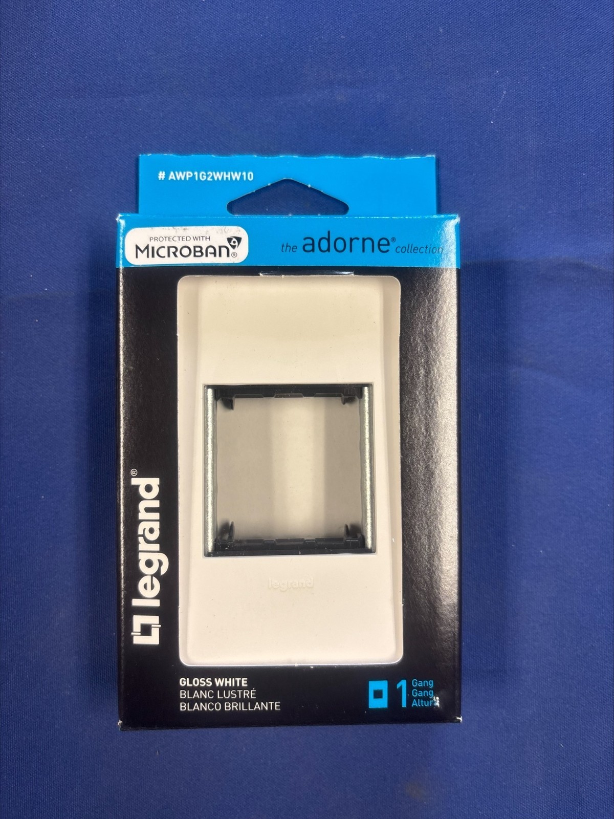 Legrand Adorne Gloss White 1 Gang Wall Plate AWP1G2WHW10 New In Package
