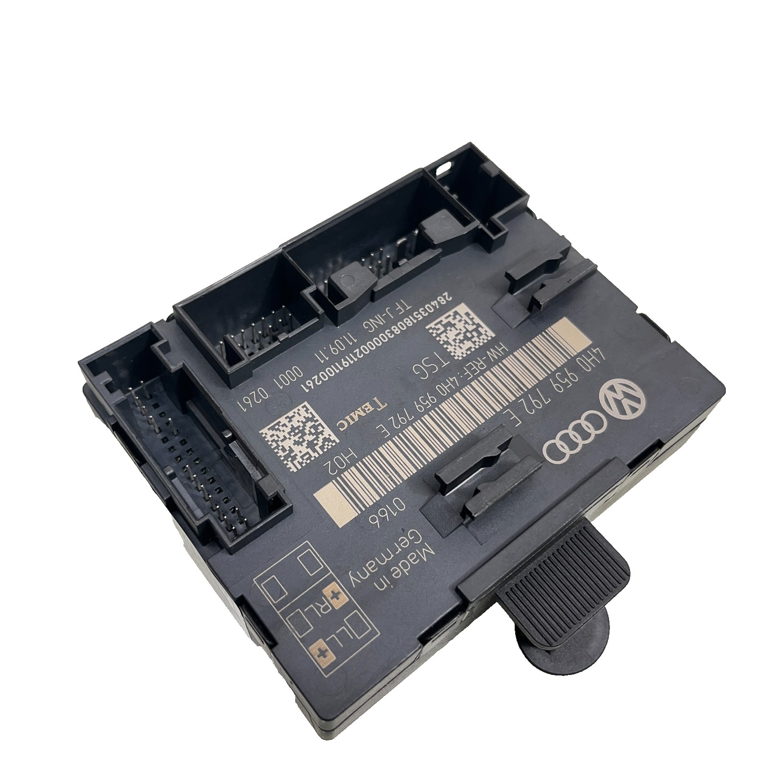 2010-2013 AUDI A8 FRONT RIGHT DOOR CONTROL MODULE UNIT 4H0959792E OEM