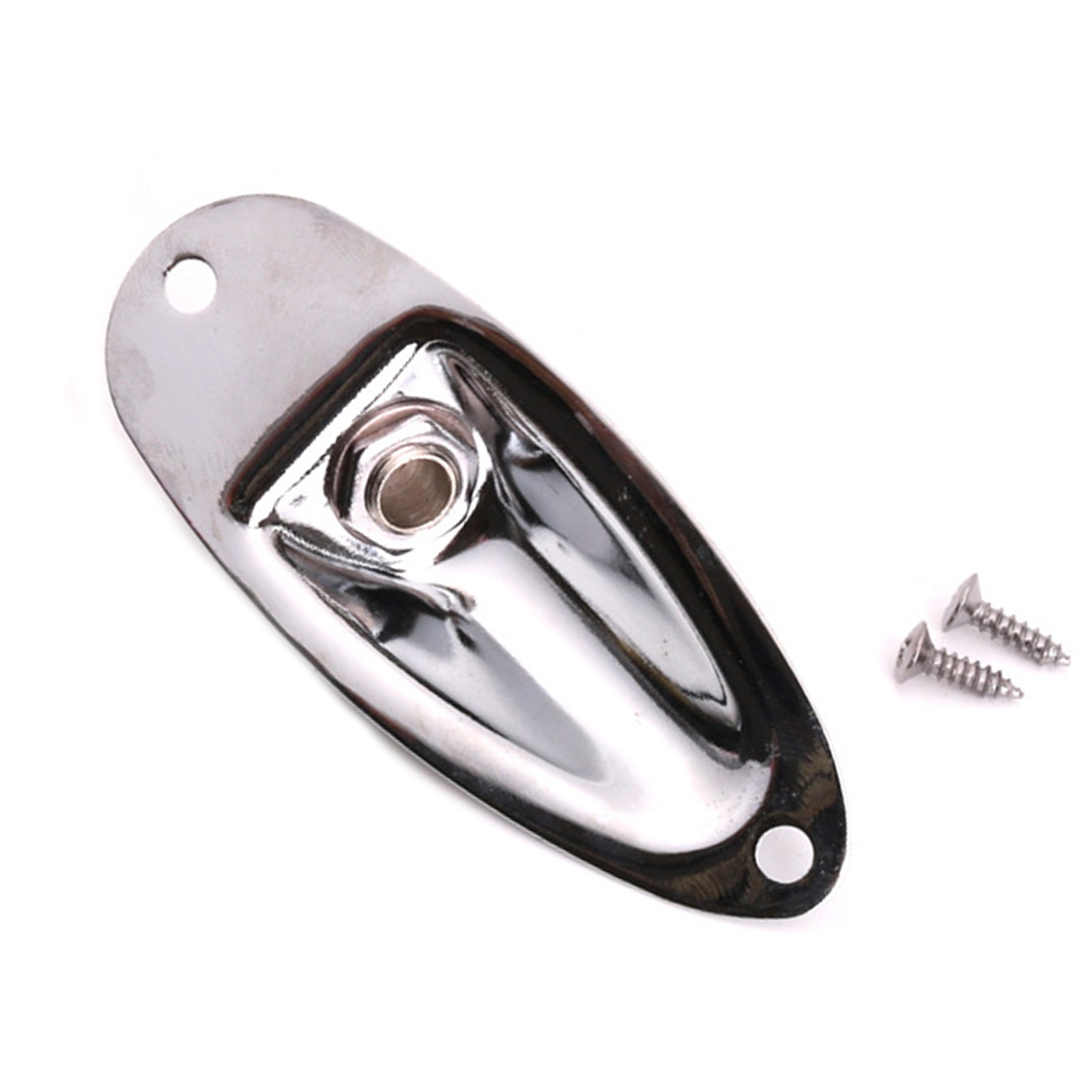 Metal 1/4" Boat Jack Plate for Fender Stratocaster Strat Style Guitar Parts u