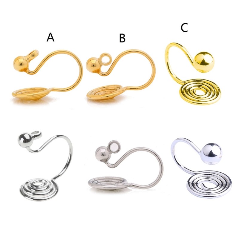 Clip-on Earring Converters Replacements Copper DIY Earrings