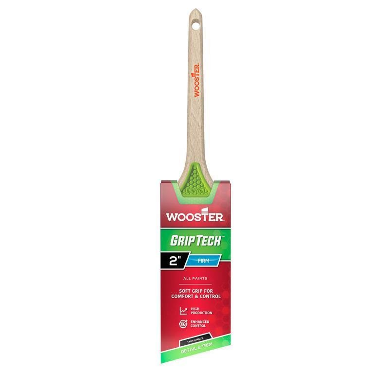 Wooster GripTech 2 in. Firm Thin Angle Paint Brush 5400-2