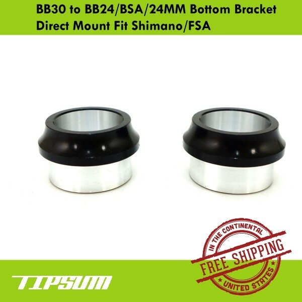 Tipsum BB30 to BB24/BSA/24MM Bottom Bracket Direct Mount Fit Shimano/FSA
