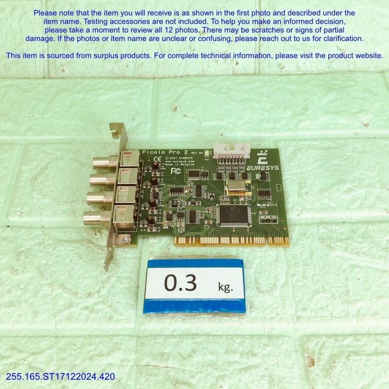 Euresys Picolo Pro 2 REV D0 1157, PCI Capture Card as in photos, SN:RANDOM, DHL.