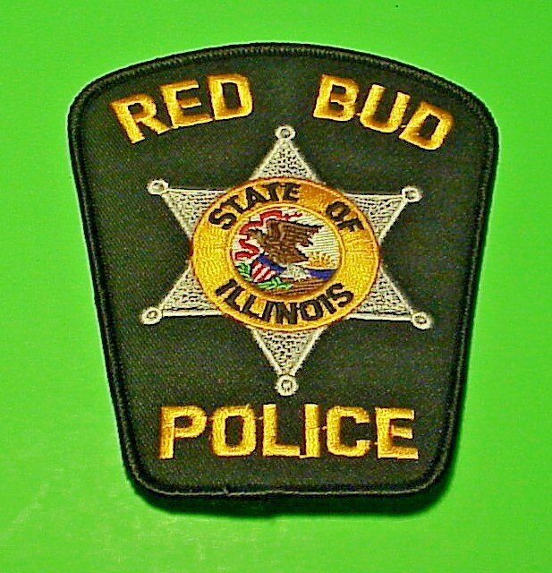 RED BUD  ILLINOIS   IL  4 3/4"  POLICE PATCH  FREE SHIPPING!!!