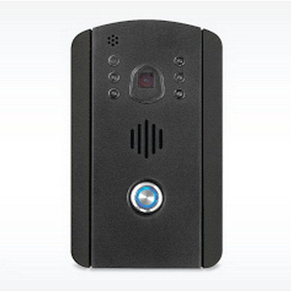 Intrasonic™ Retro MyDoor™ Video Doorbell (Black) & Adapter Plate (Black)