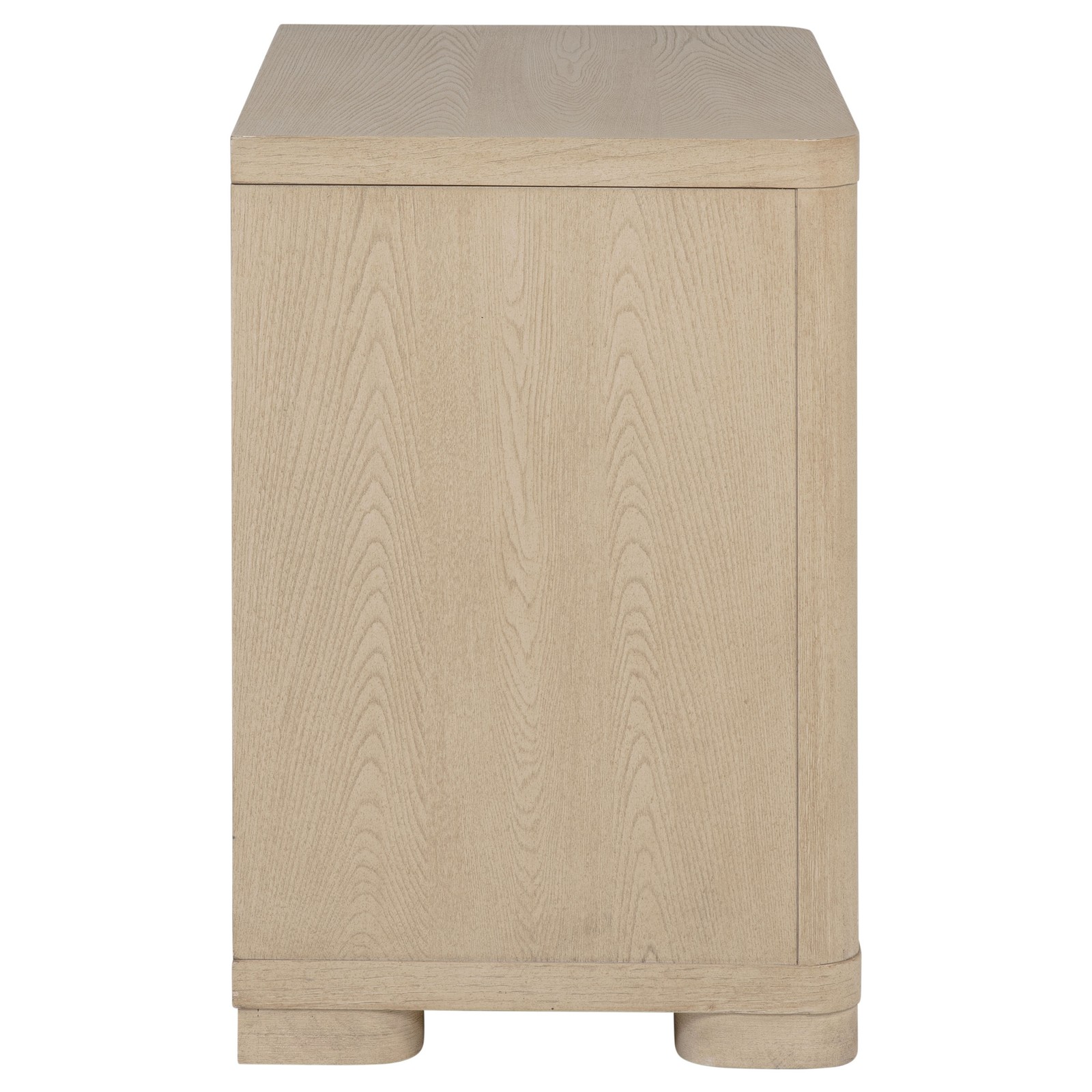 Light Elm 2-drawer Nightstand Bedside Table