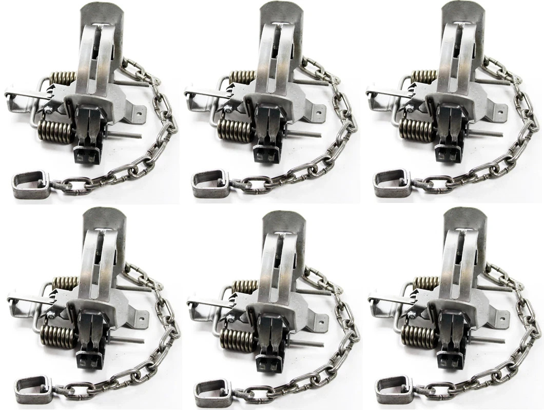 6 Bridger #1.5 Offset Coil Spring Trap Trapping Supplies 6 Traps