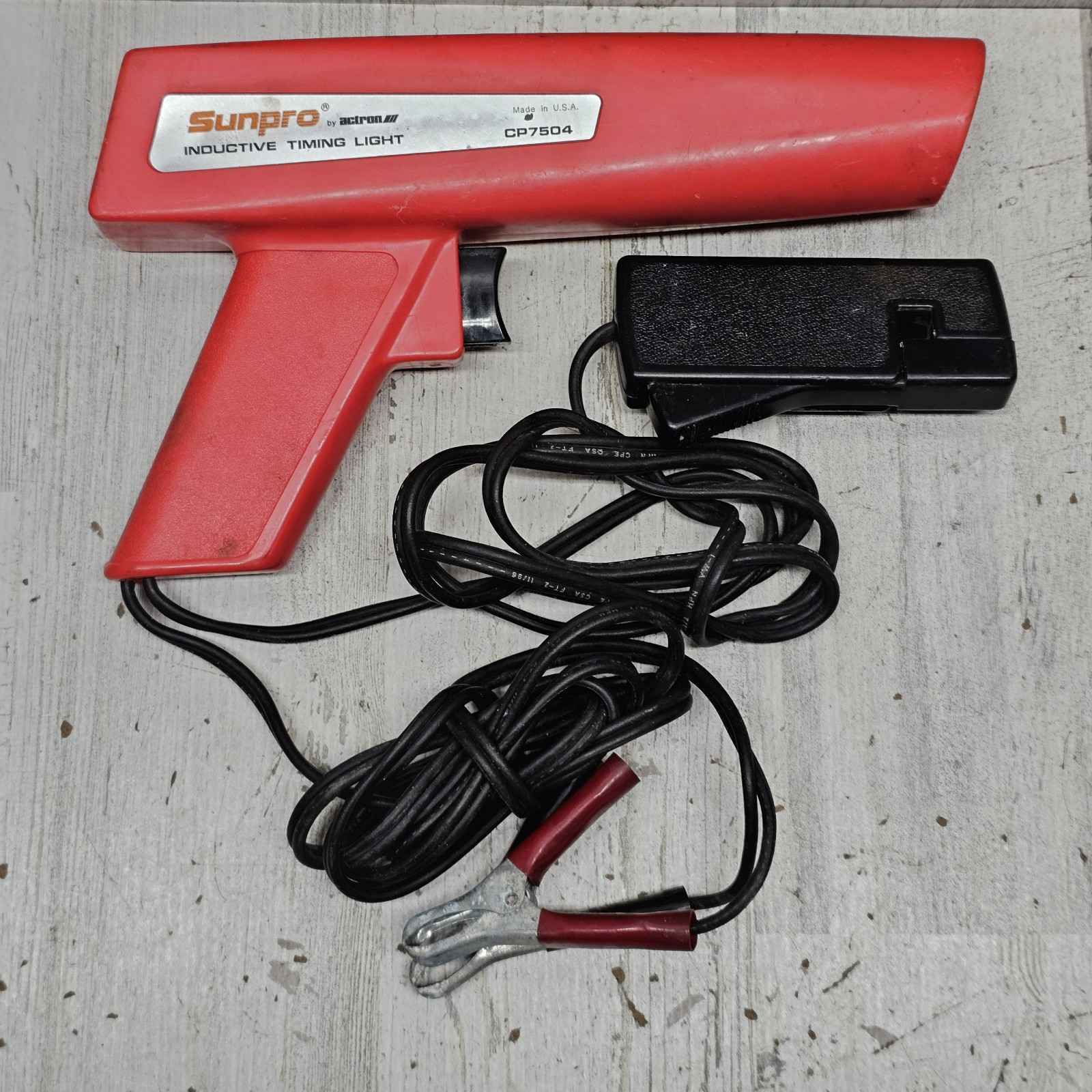 Vintage SUNPRO by Actron Inductive Timing Light USA MADE CP7504 !Untested