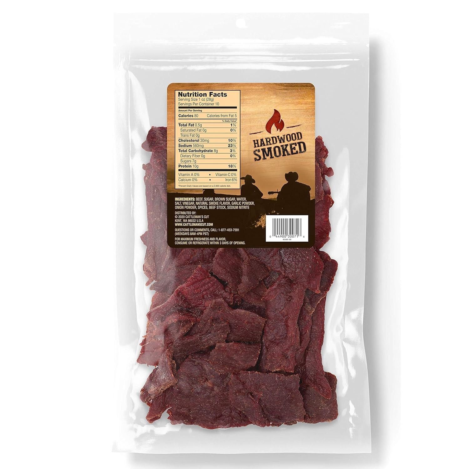 Cattleman's Cut Original Beef Jerky, 10 Ounce 10 (Pack of 1)