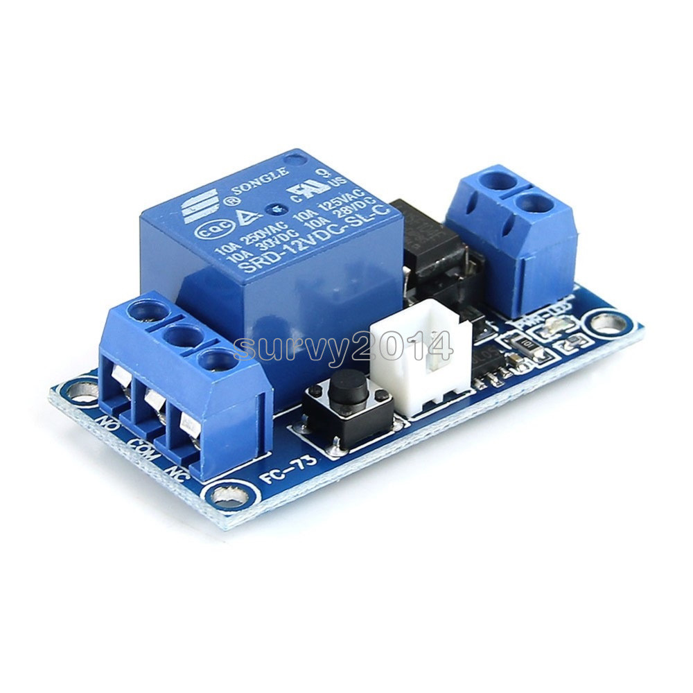 12V 1 Channel Latching Relay Module with Touch Bistable Switch MCU Control