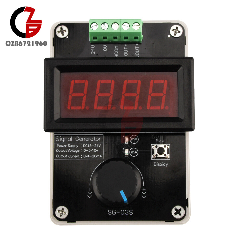 0-20mA/4-20mA Signal Generator Adjustable Current Voltage Analog Signal Source