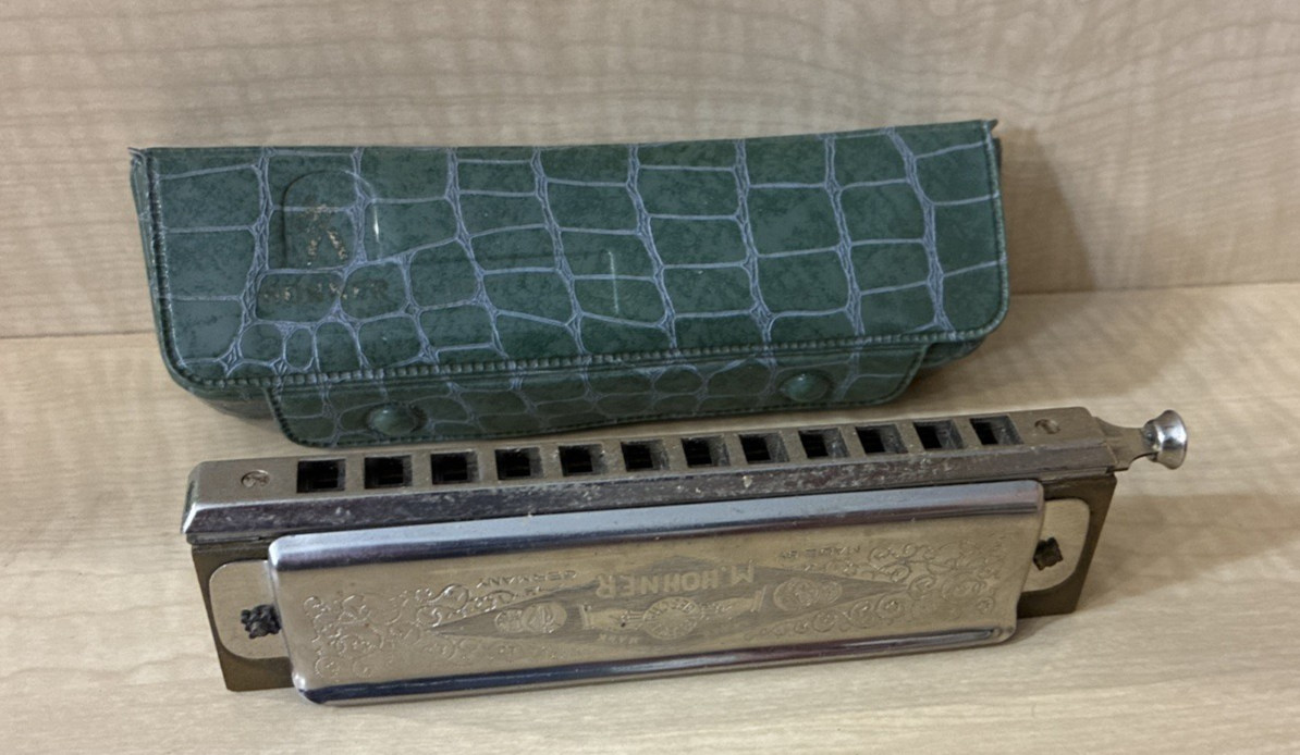 Harmonica, Super Chromonic, M Hohner, Germany w. Case