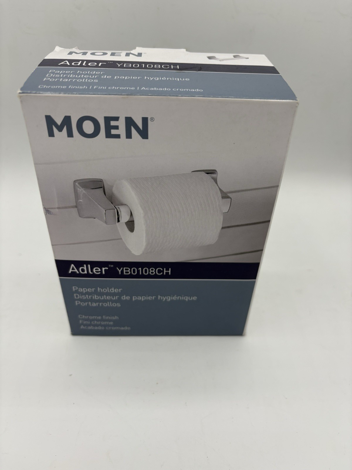 MOEN Adler Toilet Paper Holder in Chrome YB0108CH New Free Shipping