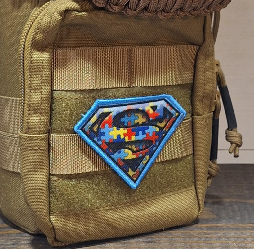 Autism Awareness Printed Morale Patch, 2.75x3" Hero | VELCRO® Brand Fastener