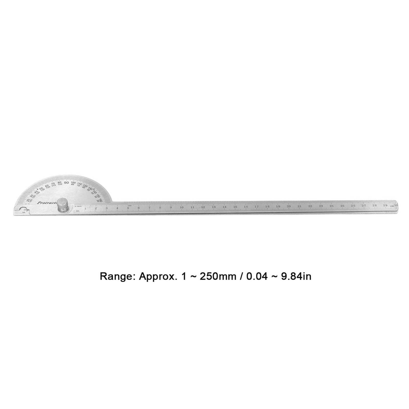 Stainless Steel Angle Protractor Adjustable Measure Tool For Woodworking New↑