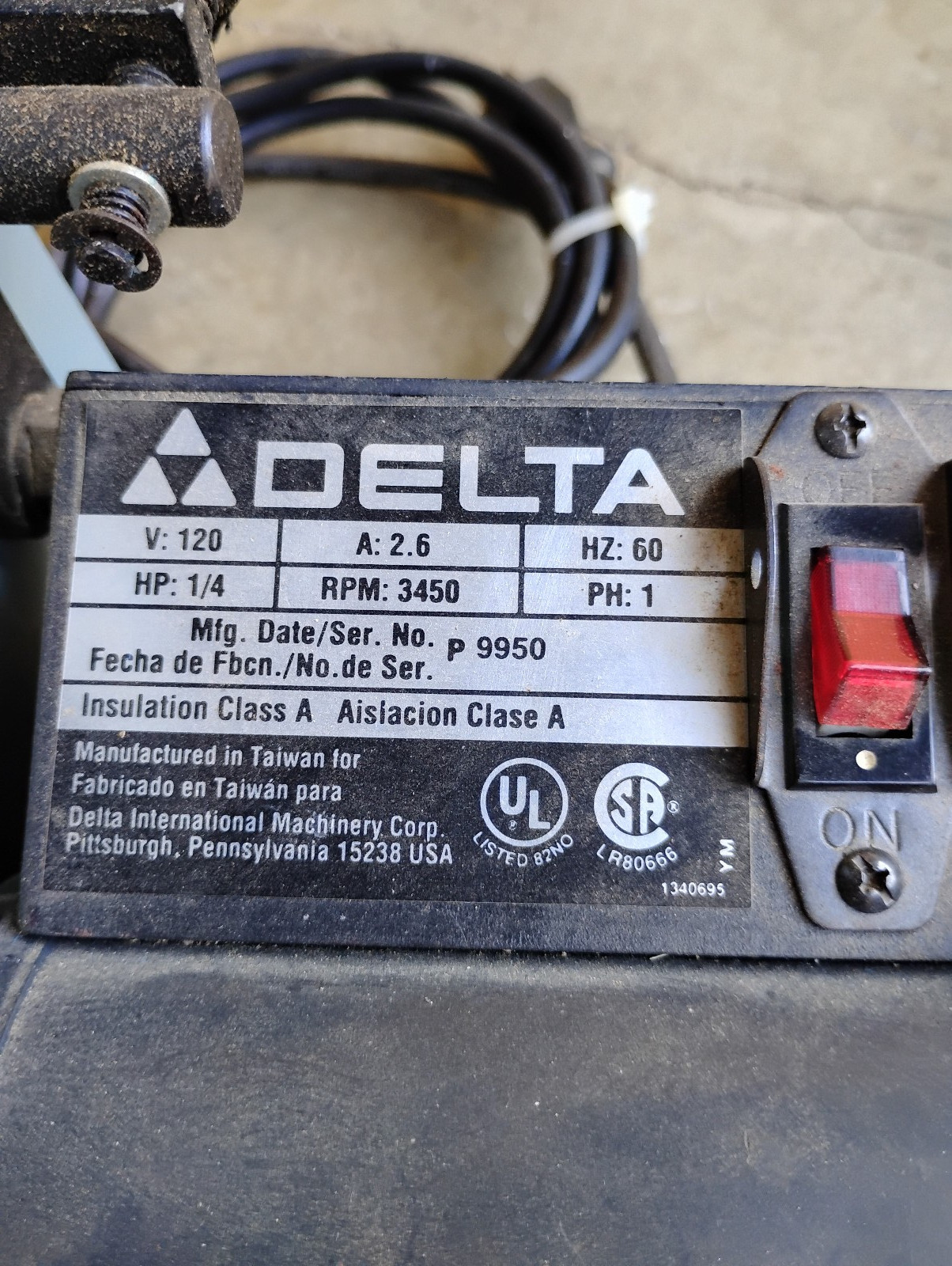 Delta 1" Belt / 5" Disc Sander