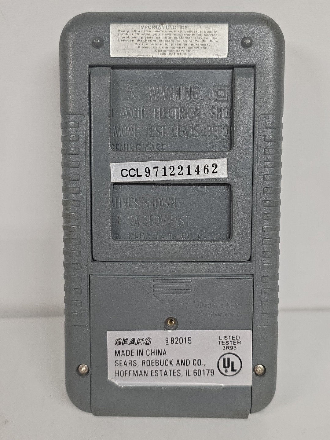 Sears Multimeter 982015 Digital/LCD, 19 Ranges