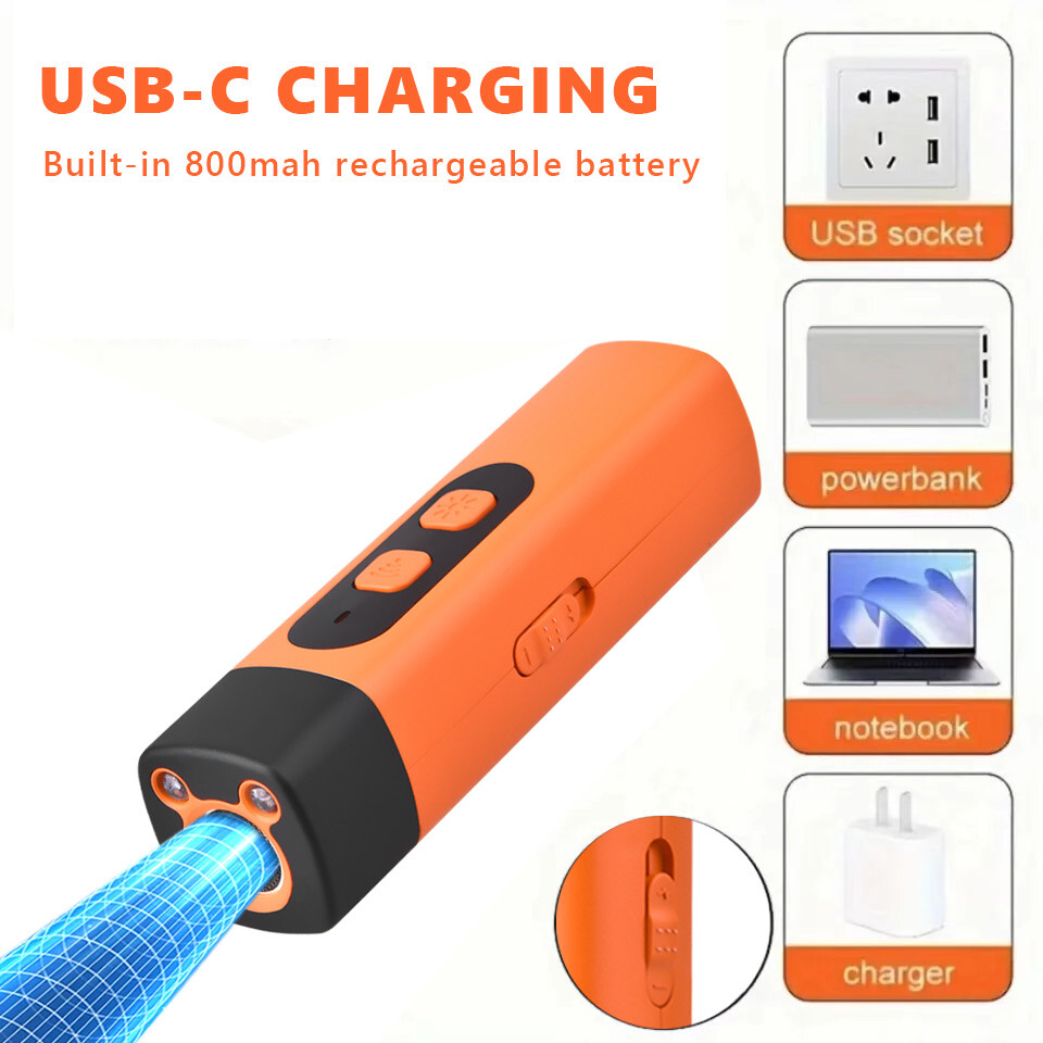 Ultrasonic Dog Bark Deterrent Behavior Corrector Stop Barking/Jumping Flashlight