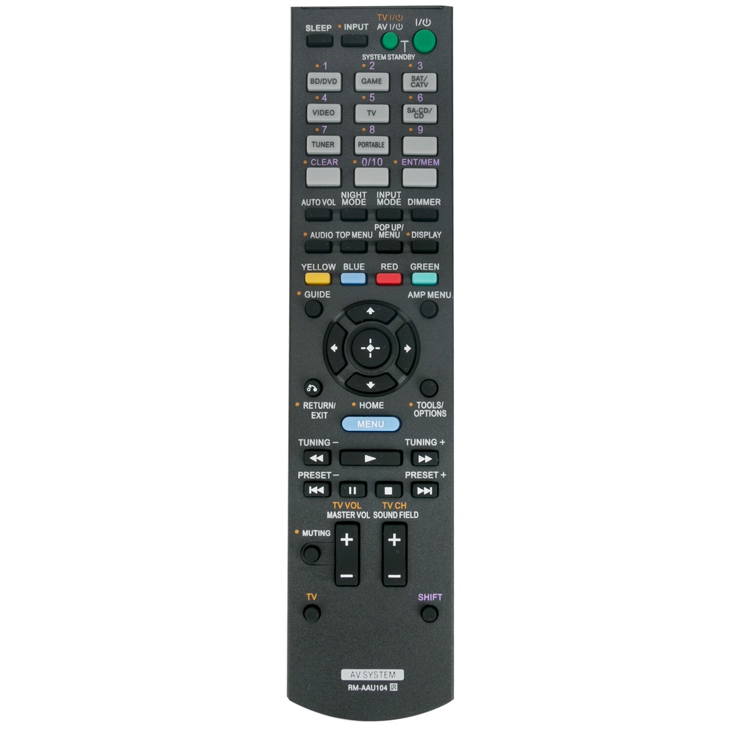 RM-AAU104 Replace Remote Control fit for Sony AV Receiver STR-DH520 RM-AAU116