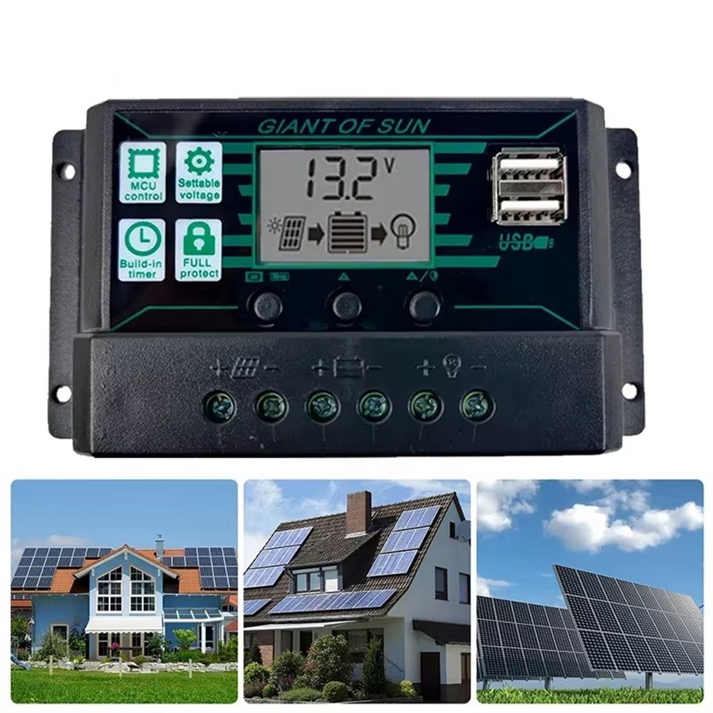 Solar Controller 12V 24V Solar Panel PV Controller for Lifepo4 Lithium GEL8365